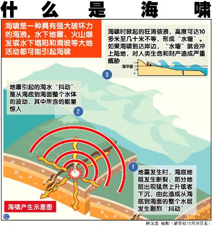 预防海啸手抄报图片